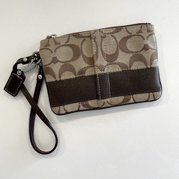 Brown Coach wristlet - Picture 2 of 2